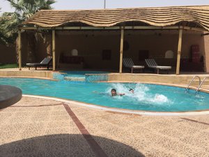 حمام السباحة والشاطئ