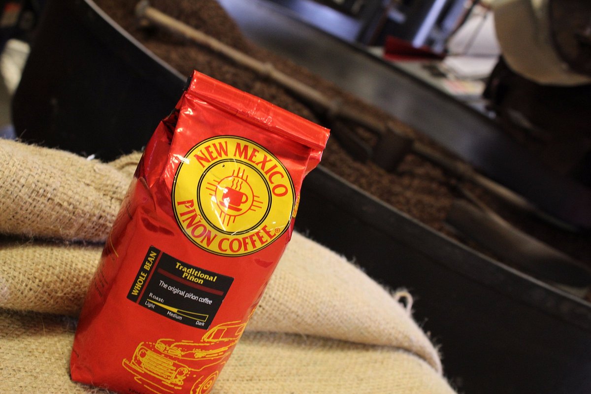 a pack of coffee beans from the New Mexico Pinon Coffee
