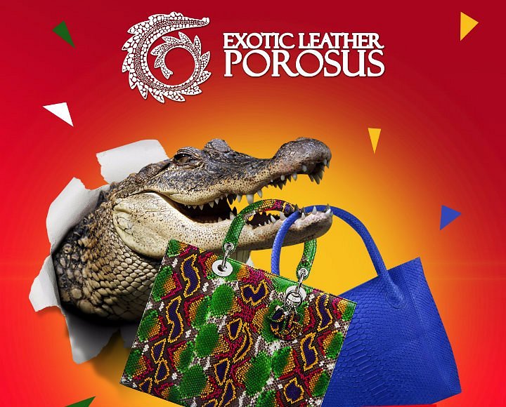 Exotic leathers: crocodile, reptile, fish leather