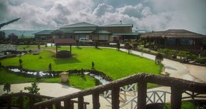 Jiva Resort in Sohra, image may contain: Hotel, Resort, Villa, Grass