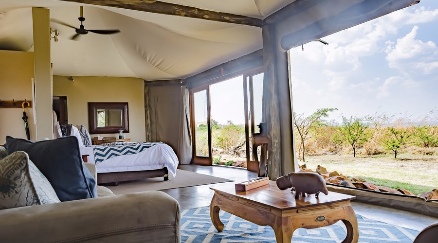 Luxury safari tented suite