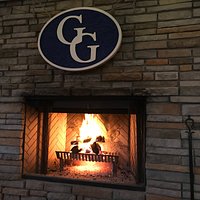 Our view...a toasty treat on a cold evening.