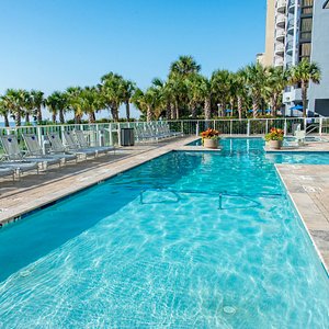 The Outdoor Pool at the Ocean 22 by Hilton Grand Vacations