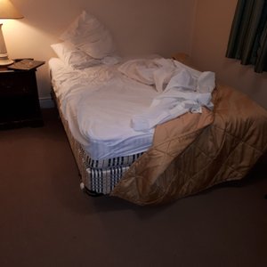 Should have got pictures of stains on sheets :(