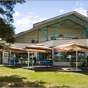 Summer terrace cafe