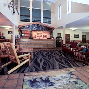 Hotel lobby and front desk