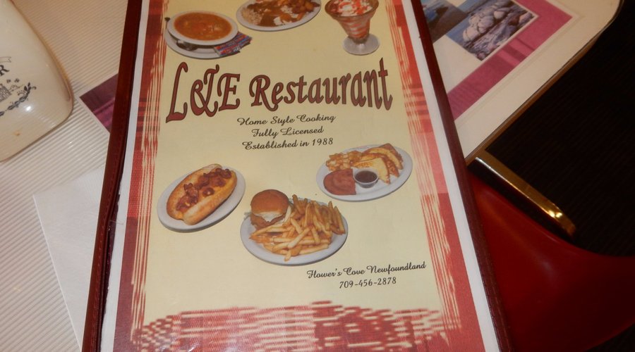 The menu with the logo