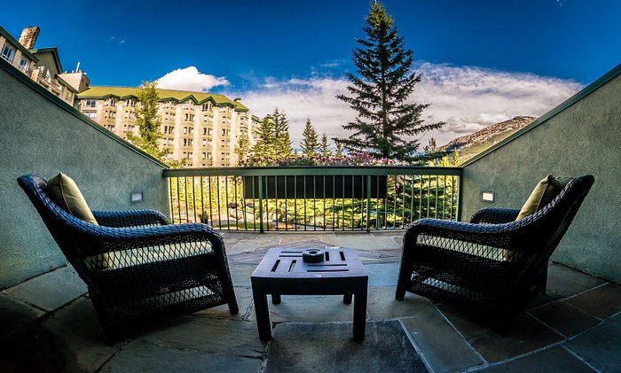 Enjoy incredible views from your private balcony t the Rimrock Resort Hotel