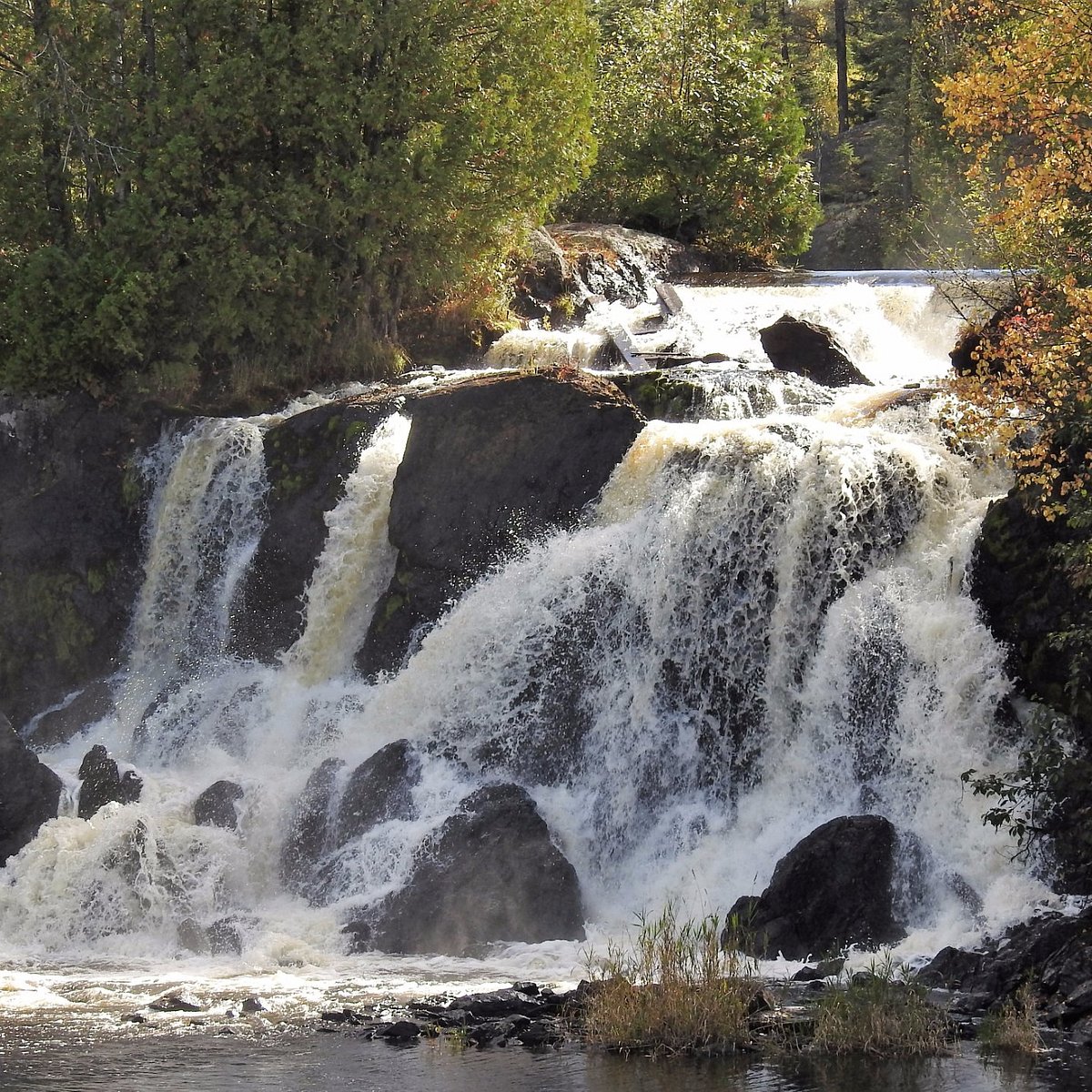 Moose Creek Falls #1, A small falls in Levack, Ontario with…