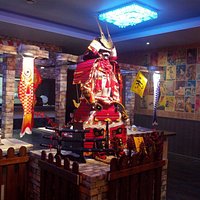 Décoration au fond du restaurant
