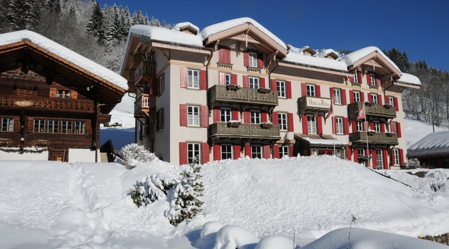 Hotel du Pillon en hiver