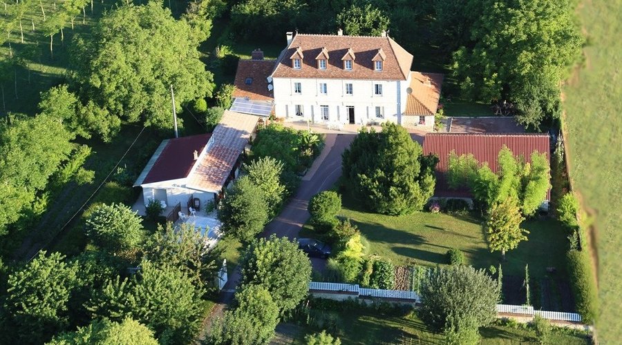 Vue aérienne de la propriété