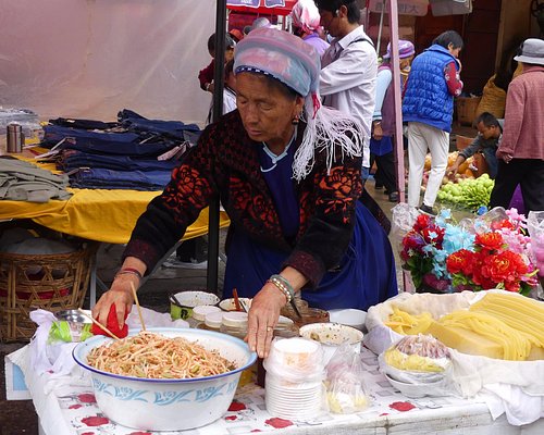 One of the stalls at the market