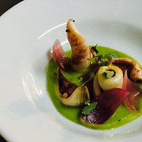 Calamari in crema asparagi