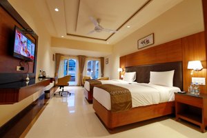 Hotel Southern Star, Davangere in Davangere, image may contain: Monitor, Screen, Computer Hardware, TV