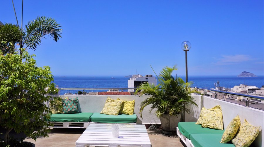 Rooftop with ocean view