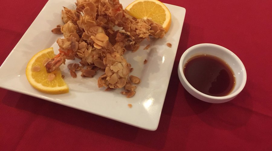 Beignet crevettes amandes