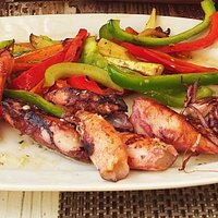 Кальмары на гриле