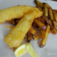 Cod and kumara fries, yum!