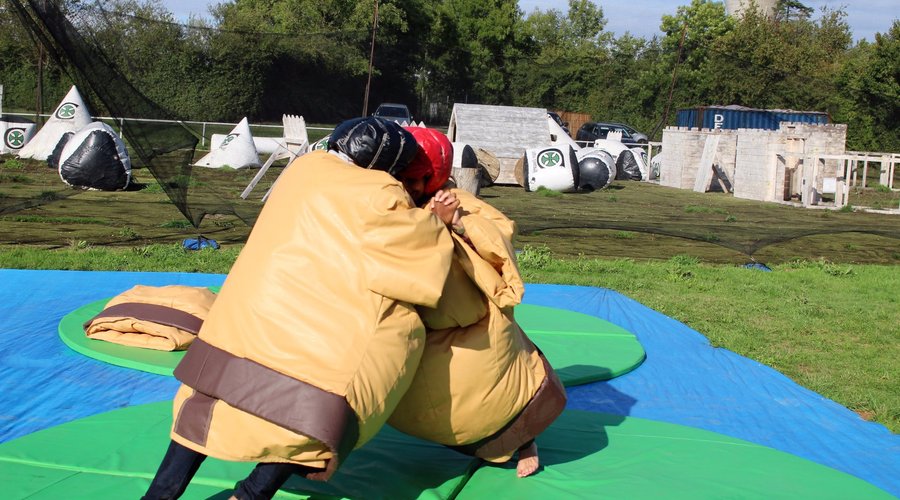 Un autre genre de duel : le sumo... Qui va gagner celui ci ?