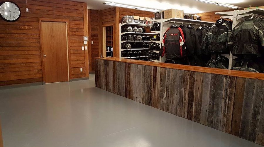 Intérieur du centre de location Arctic Aventure