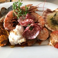 gemischter Fisch und Meeresfrüchteteller
