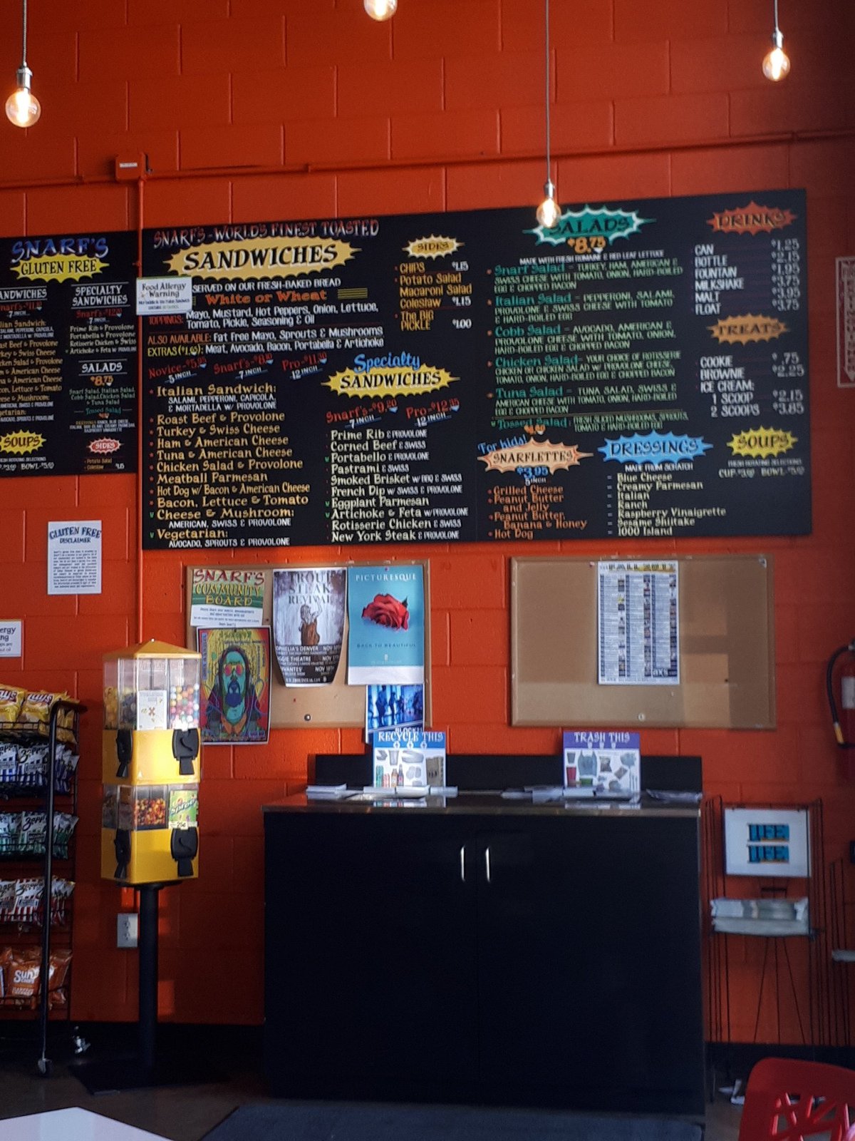 SNARF'S SANDWICHES, Denver - 2425 Broadway Ave, Five Points - Menu ...