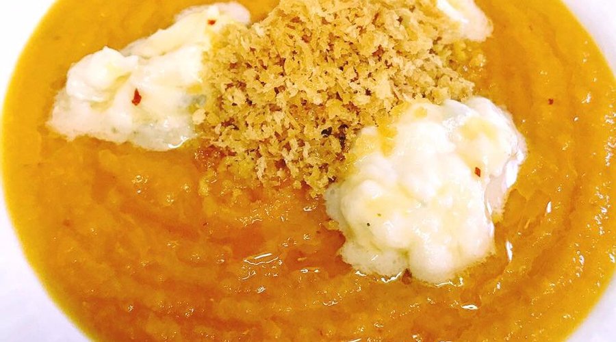 Cremoso di Zucca arrosto, Gorgonzola e Peperoncino piccante!