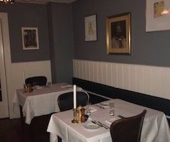 The dining areas