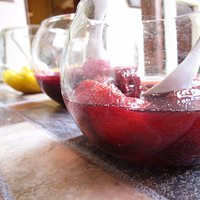 Fresas y moras para con cuajada