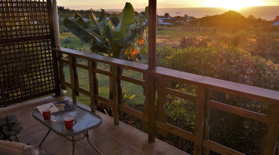 Private veranda with sea view
