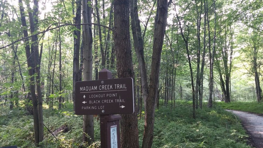 Maquam Creek Trail sign