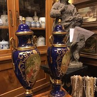 a section inside the antique shop