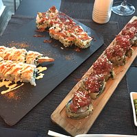Paella Thai, Maki de atún rojo, Rock and Roll, Cesar Roll y Dragon