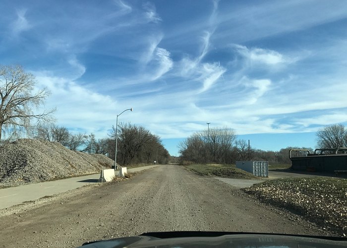 Dirt road to the dog park
