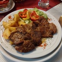 delicious pork steak