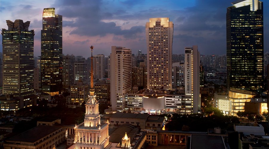 The Portman Ritz-Carlton, Shanghai sits in the Nanjing Road retail and entertainment complex.