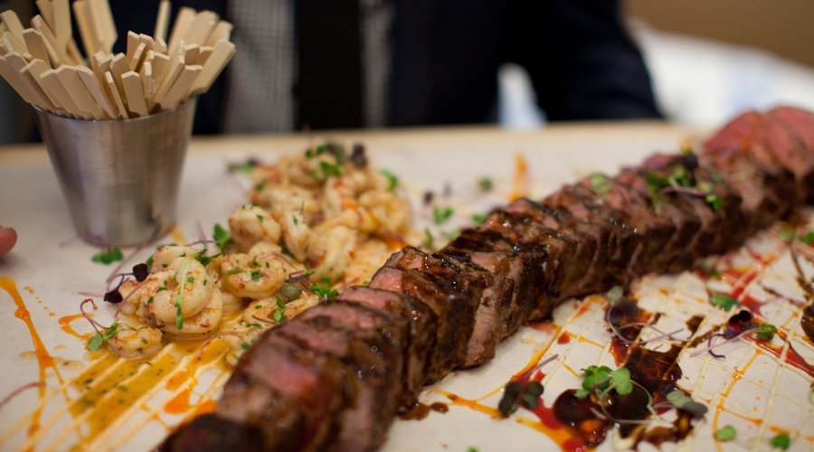 Steak & Prawns
