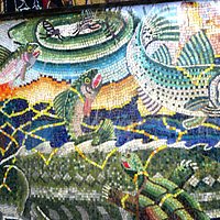 Mural, Riverbend Plaza, Napa, Ca