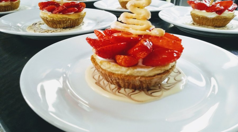 Tarta de fresa.