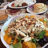 Anniversary Brunch - Hash Brown Omelet (no egg) & Oriental Chicken Salad