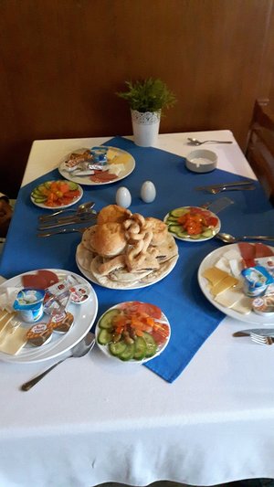 City Center Hotel in Beni Suef, image may contain: Brunch, Dining Table, Table, Dining Room