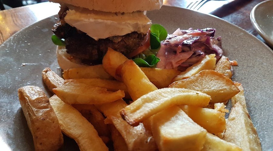 French burger with brie