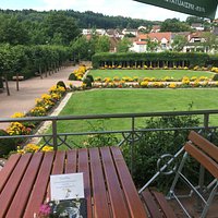 Der Kaiserblick über Erbachs Lustgarten direkt aufs Schloss! Bistro / Cafemit grüner frischer Kü