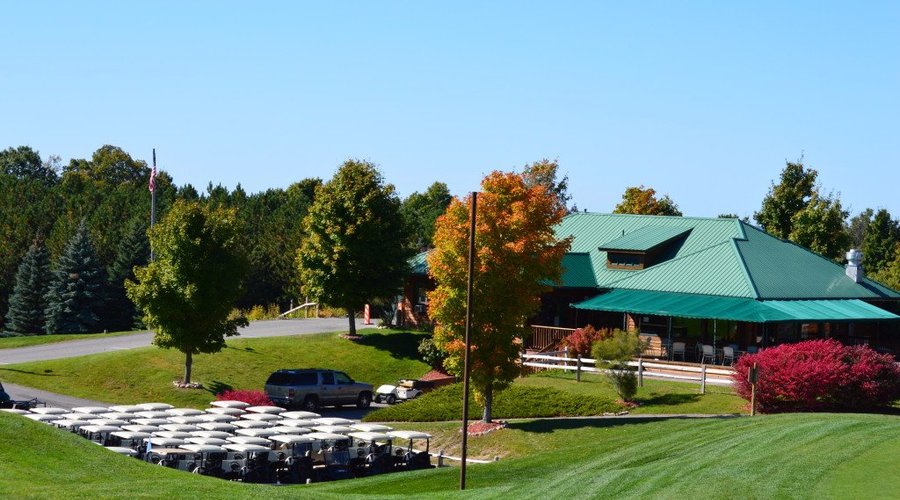 View looking over the golf center and Pelican's Nest Restaurant