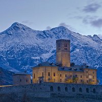 Il castello Reale di Sarre in inverno