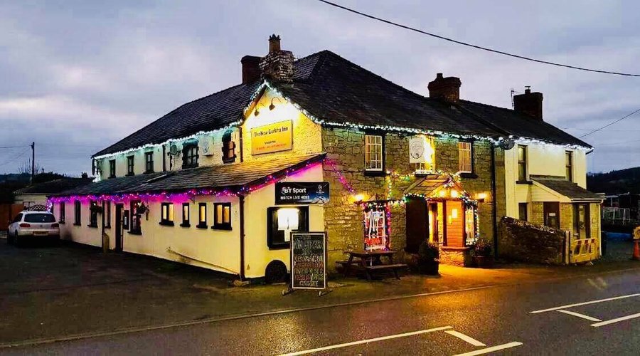 Night view of New Gurkha Inn during Christmas.