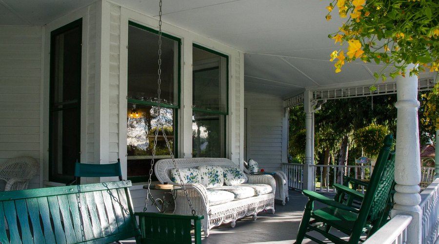 Our gracious wrap around porch