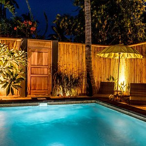 Your private pool by night