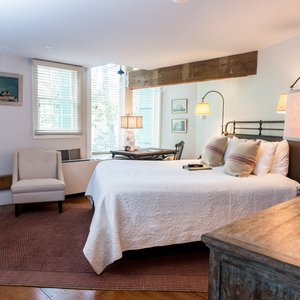 King Deluxe room on the second floor of the carriage house. 